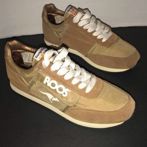 New Vintage KangaRoos Sued & Vynal Beige Sneakers